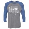 Unisex Triblend Three-Quarter Raglan T-Shirt Thumbnail