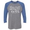 Unisex Triblend Three-Quarter Raglan T-Shirt Thumbnail