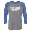 Unisex Triblend Three-Quarter Raglan T-Shirt Thumbnail
