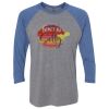 Unisex Triblend Three-Quarter Raglan T-Shirt Thumbnail