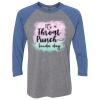 Unisex Triblend Three-Quarter Raglan T-Shirt Thumbnail