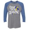 Unisex Triblend Three-Quarter Raglan T-Shirt Thumbnail