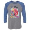 Unisex Triblend Three-Quarter Raglan T-Shirt Thumbnail