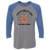 Unisex Triblend Three-Quarter Raglan T-Shirt Thumbnail