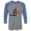 Unisex Triblend Three-Quarter Raglan T-Shirt Thumbnail