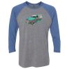 Unisex Triblend Three-Quarter Raglan T-Shirt Thumbnail