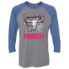 Unisex Triblend Three-Quarter Raglan T-Shirt Thumbnail