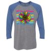 Unisex Triblend Three-Quarter Raglan T-Shirt Thumbnail