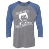 Unisex Triblend Three-Quarter Raglan T-Shirt Thumbnail