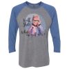 Unisex Triblend Three-Quarter Raglan T-Shirt Thumbnail