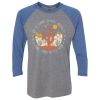 Unisex Triblend Three-Quarter Raglan T-Shirt Thumbnail