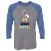 Unisex Triblend Three-Quarter Raglan T-Shirt Thumbnail