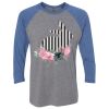 Unisex Triblend Three-Quarter Raglan T-Shirt Thumbnail