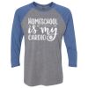Unisex Triblend Three-Quarter Raglan T-Shirt Thumbnail