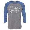 Unisex Triblend Three-Quarter Raglan T-Shirt Thumbnail