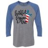 Unisex Triblend Three-Quarter Raglan T-Shirt Thumbnail