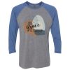 Unisex Triblend Three-Quarter Raglan T-Shirt Thumbnail