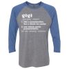 Unisex Triblend Three-Quarter Raglan T-Shirt Thumbnail