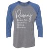 Unisex Triblend Three-Quarter Raglan T-Shirt Thumbnail