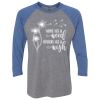 Unisex Triblend Three-Quarter Raglan T-Shirt Thumbnail