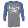 Unisex Triblend Three-Quarter Raglan T-Shirt Thumbnail