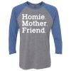 Unisex Triblend Three-Quarter Raglan T-Shirt Thumbnail