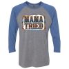 Unisex Triblend Three-Quarter Raglan T-Shirt Thumbnail