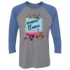 Unisex Triblend Three-Quarter Raglan T-Shirt Thumbnail