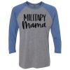 Unisex Triblend Three-Quarter Raglan T-Shirt Thumbnail
