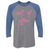 Unisex Triblend Three-Quarter Raglan T-Shirt Thumbnail