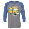 Unisex Triblend Three-Quarter Raglan T-Shirt Thumbnail