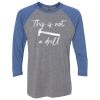 Unisex Triblend Three-Quarter Raglan T-Shirt Thumbnail