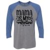 Unisex Triblend Three-Quarter Raglan T-Shirt Thumbnail