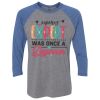 Unisex Triblend Three-Quarter Raglan T-Shirt Thumbnail