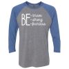 Unisex Triblend Three-Quarter Raglan T-Shirt Thumbnail