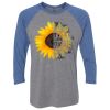Unisex Triblend Three-Quarter Raglan T-Shirt Thumbnail