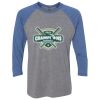 Unisex Triblend Three-Quarter Raglan T-Shirt Thumbnail