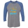 Unisex Triblend Three-Quarter Raglan T-Shirt Thumbnail