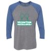 Unisex Triblend Three-Quarter Raglan T-Shirt Thumbnail