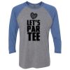 Unisex Triblend Three-Quarter Raglan T-Shirt Thumbnail