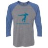 Unisex Triblend Three-Quarter Raglan T-Shirt Thumbnail