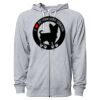 Icon Unisex Lightweight Loopback Terry Full-Zip Hooded Sweatshirt Thumbnail