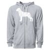 Icon Unisex Lightweight Loopback Terry Full-Zip Hooded Sweatshirt Thumbnail