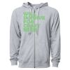 Icon Unisex Lightweight Loopback Terry Full-Zip Hooded Sweatshirt Thumbnail