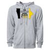 Icon Unisex Lightweight Loopback Terry Full-Zip Hooded Sweatshirt Thumbnail