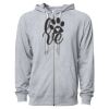 Icon Unisex Lightweight Loopback Terry Full-Zip Hooded Sweatshirt Thumbnail