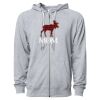 Icon Unisex Lightweight Loopback Terry Full-Zip Hooded Sweatshirt Thumbnail