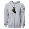 Icon Unisex Lightweight Loopback Terry Full-Zip Hooded Sweatshirt Thumbnail