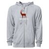 Icon Unisex Lightweight Loopback Terry Full-Zip Hooded Sweatshirt Thumbnail