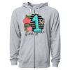 Icon Unisex Lightweight Loopback Terry Full-Zip Hooded Sweatshirt Thumbnail